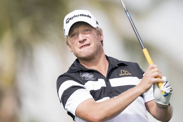 170202 Pelle Edberg, (SWE) - Abschlag - Tag 1 - Dubai Dessert Classic - 2 februar 2017 .  Copyright: LUDVIGxTHUNMAN BB170202LT051