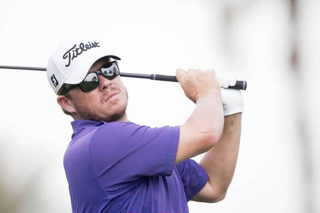 170202 George Coetzee, (RSA) - Abschlag - Tag 1 - Dubai Dessert Classic - 2 februar 2017 .  Copyright: LUDVIGxTHUNMAN BB170202LT058