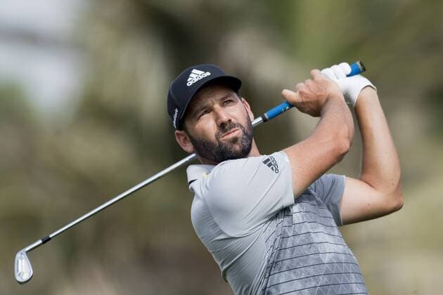 170202 Sergio Garcia, Spanien - Abschlag - Tag 1 - Dubai Dessert Classic - 2 februar 2017 .  Copyright: LUDVIGxTHUNMAN BB170202LT080