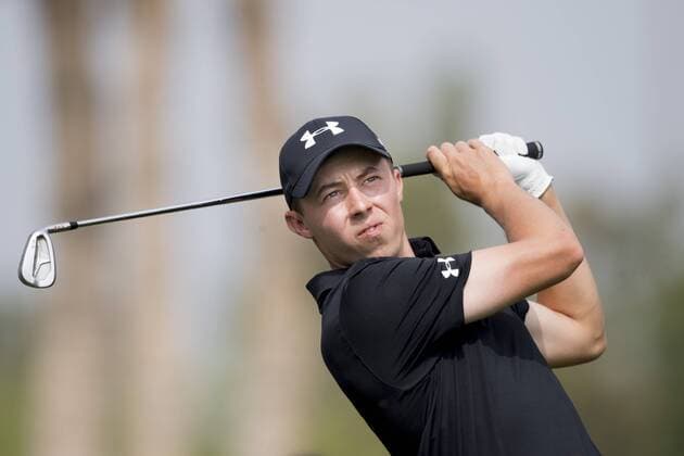 170202 Matthew Fitzpatrick, England - Abschlag - Tag 1 - Dubai Dessert Classic - 2 februar 2017 .  Copyright: LUDVIGxTHUNMAN BB170202LT101