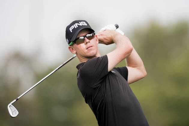 170202 Brandon Stone, (RSA) - Abschlag - Tag 1 - Dubai Dessert Classic - 2 februar 2017 .  Copyright: LUDVIGxTHUNMAN BB170202LT110