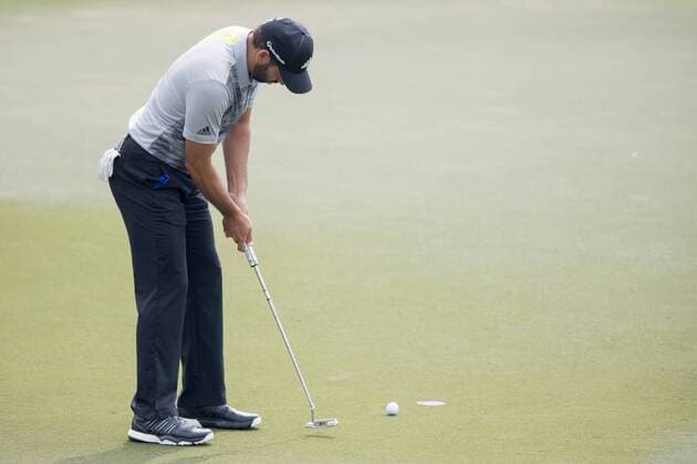 170202 Sergio Garcia, Spanien puttar - Tag 1 - Dubai Dessert Classic - 2 februar 2017 .  Copyright: LUDVIGxTHUNMAN BB170202LT126