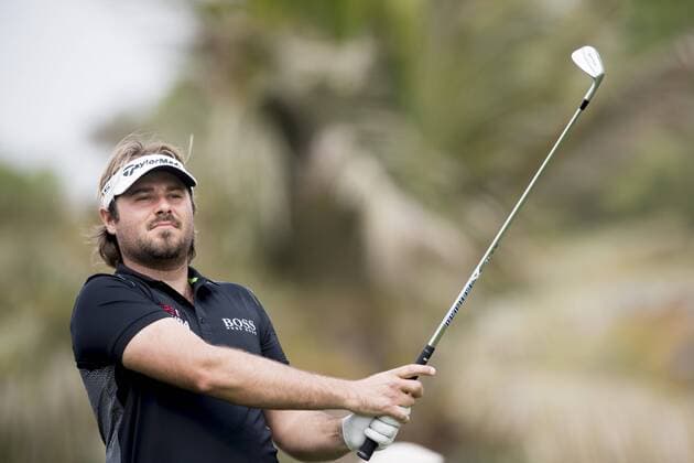 170202 Victor Dubuisson, (FRA) - Abschlag - Tag 1 - Dubai Dessert Classic - 2 februar 2017 .  Copyright: LUDVIGxTHUNMAN BB170202LT133