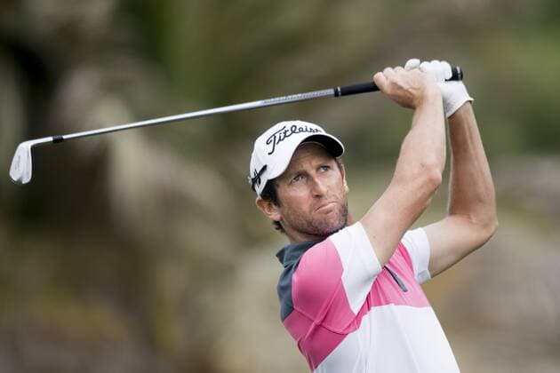 170202 Bradley Dredge, Wales - Abschlag - Tag 1 - Dubai Dessert Classic - 2 februar 2017 .  Copyright: LUDVIGxTHUNMAN BB170202LT134