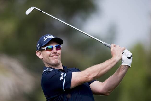 170202 Stephen Gallacher, (SCO) - Abschlag - Tag 1 - Dubai Dessert Classic - 2 februar 2017 .  Copyright: LUDVIGxTHUNMAN BB170202LT149