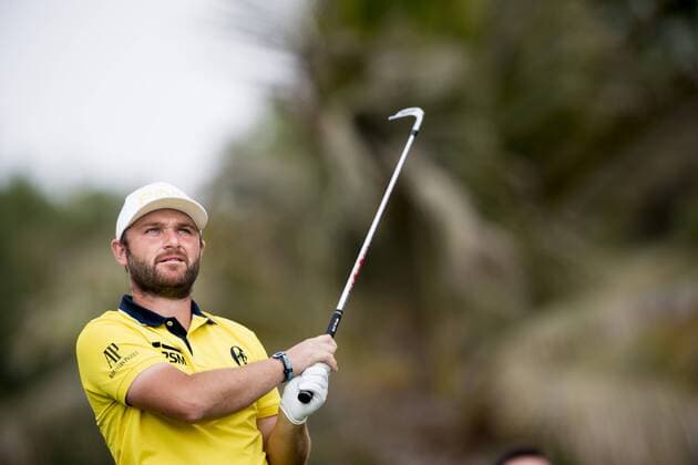 170202 Tommy Fleetwood, England - Abschlag - Tag 1 - Dubai Dessert Classic - 2 februar 2017 .  Copyright: LUDVIGxTHUNMAN BB170202LT163