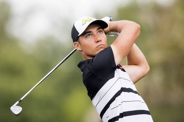 PGA, Dubai Dessert Classic 170202 Dominic Foos, (GER) - Abschlag - Tag 1 - Dubai Dessert Classic - 2 februar 2017 .  Copyright: LUDVIGxTHUNMAN BB170202LT201