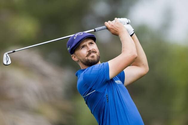 170202 Rikard Karlberg, (SWE) - Abschlag - Tag 1 - Dubai Dessert Classic - 2 februar 2017 .  Copyright: LUDVIGxTHUNMAN BB170202LT207