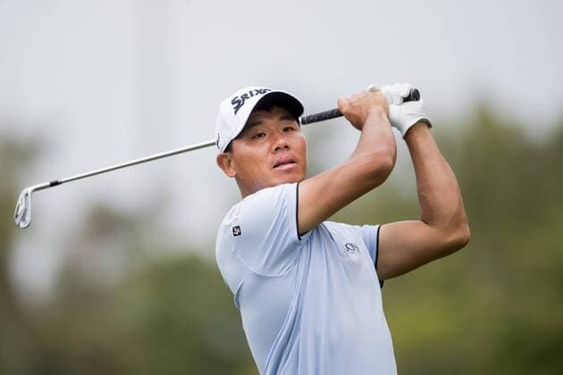 170202 Ashun Wu, (CHINA) - Abschlag - Tag 1 - Dubai Dessert Classic - 2 februar 2017 .  Copyright: LUDVIGxTHUNMAN BB170202LT240