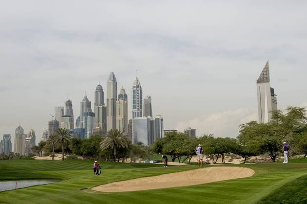 170202 Sportstätte - Emirates Golf Club - Tag 1 - Dubai Dessert Classic - 2 februar 2017 .  Copyright: LUDVIGxTHUNMAN BB170202LT254