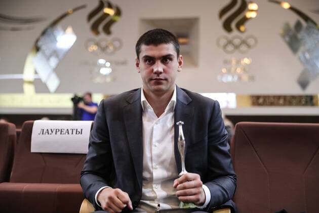 Verleihung Russischer Sportpreis MOSCOW, RUSSIA - FEBRUARY 2, 2017: Olympic boxing champion Yevgeny Tishchenko attends the 2016 Silver Doe awards ceremony at the Russian Olympic Committee (ROC) building. The award was established by Russia s Federation of Sports Journalists and is presented annually to outstanding sportsmen and coaches. SergeiSavostyanov TASS  TS03FBDA