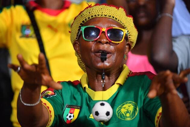 Fans FOOTBALL : Afrikacup, Afrika Cup, Halbfinale, Nationalteam Kamerun vs Ghana - CAN 2017 - Franceville - 02 02 2017 PanoramicxPanoramic 