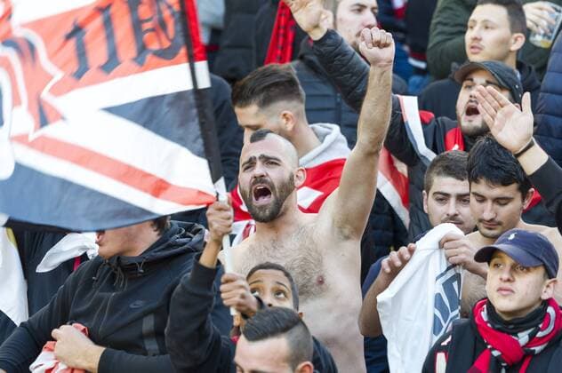 Fans OGC NICE - Fussball Frankreich, Ligue 1, OGC Nice - 04 02 2017 NorbertScanella Panoramic 