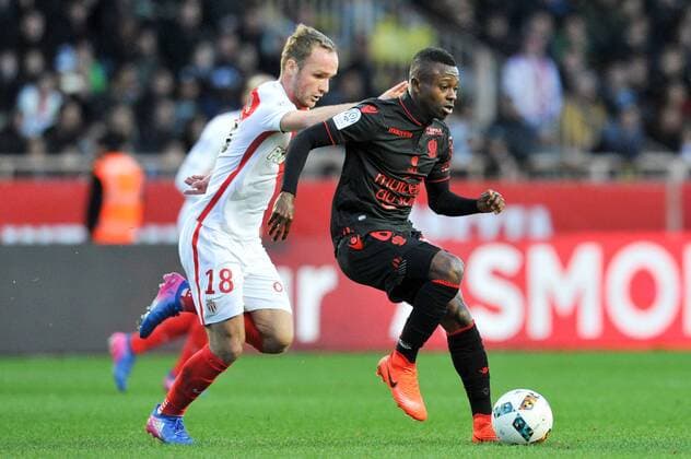 18 VALERE GERMAIN (mon) - 06 JEAN MICHAEL SERI (nice) - Fussball Frankreich, Ligue 1, AS Monaco vs. OGC Nice - 04 02 2017 FEP Panoramic 
