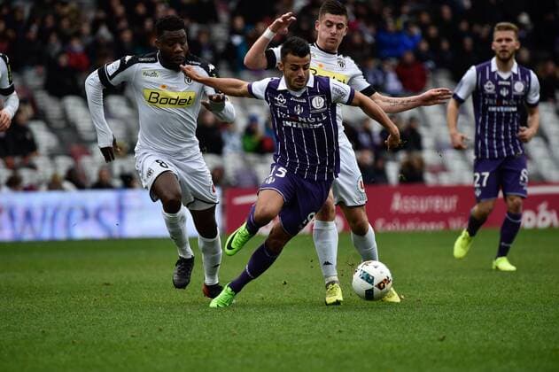 Corentin Jean (tfc) - Fussball Frankreich, Ligue 1, Toulouse FC vs. Angers SCO - 05 02 2017 ThierryBreton Panoramic 