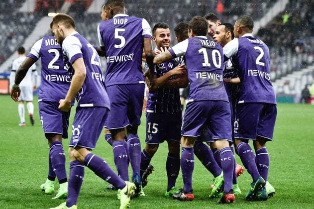 Andy Delort (tfc) - Fussball Frankreich, Ligue 1, Toulouse FC vs. Angers SCO - 05 02 2017 ThierryBreton Panoramic 