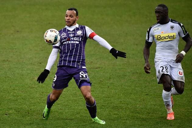 Martin Braithwaite (tfc) - Fussball Frankreich, Ligue 1, Toulouse FC vs. Angers SCO - 05 02 2017 ThierryBreton Panoramic 