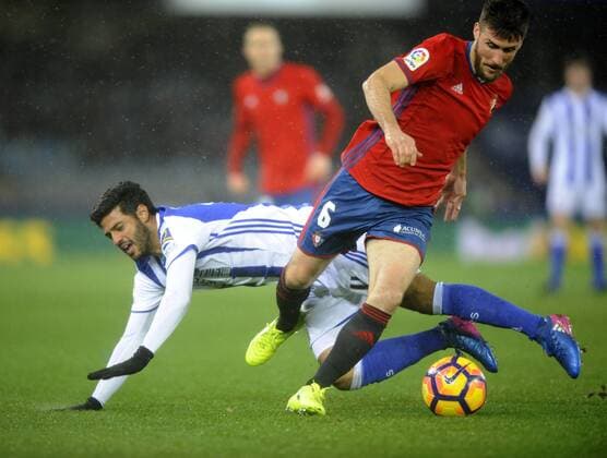 Vela, Oier. LaLiga match between Real Sociedad San Sebastian and CA Osasuna. In this picture, Vela and Oier. xJOSUNExMTZ.xDExALBENIZx 
