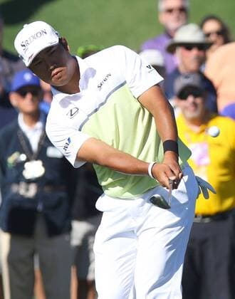 Golf: Matsuyama wins 2nd straight Phoenix Open title in playoff Hideki Matsuyama of Japan hits an approach shot on the second hole during the final round of the Waste Management Phoenix Open at TPC Scottsdale in Arizona on Feb. 5, 2017. Matsuyama beat Webb Simpson of the United States in a playoff to win the tournament for the second year in a row, claiming his fourth career U.S. tour win. 