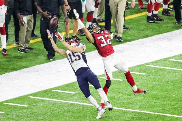 February 5, 2017 - Houston, Texas, U.S - New England Patriots wide receiver Chris Hogan (15) in action during Super Bowl LI at the NRG Stadium in Houston, Texas. NFL American Football Herren USA 2017 - Super Bowl LI - New England vs. Atlanta - ZUMAw300 20170205_zaf_w300_047 Copyright: xDanxWozniakx
