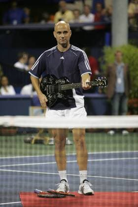 Sep 25, 2005; Pacific Palisades, CA, USA;ANDRE AGASSI at the Racquet Rumble 2005 - Celebrity tennis Tourney to benefit pediatric cancer research at the Riviera Tennis Club, Pacific Palisades, CA. Mandatory Credit: Photo by ZUMA Press. (©) Copyright 2005 by Racquet Rumble 2005 - ZUMAl64_ 76992949st Copyright: xDavidxLivingstonx