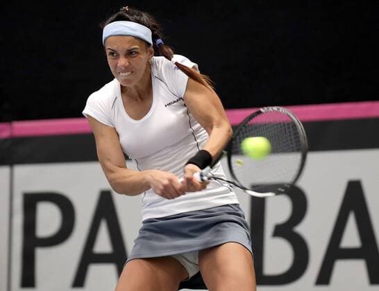 TENNIS - ITF, Fed Cup TALLINN,ESTONIA,08.FEB.17 - TENNIS - ITF, Fed Cup, Europe Africa Zone, Group 1. Image shows Jelena Simic (BIH). GEPAxpictures xWalterxLuger