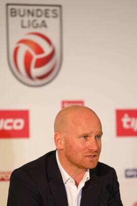 SOCCER - BL, press conference PK Pressekonferenz SALZBURG,AUSTRIA,08.FEB.17 - SOCCER - tipico Bundesliga, press conference, season opening. Image shows chairman Christian Ebenbauer (Bundesliga). GEPAxpictures xFelixxRoittner