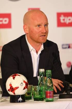 SOCCER - BL, press conference PK Pressekonferenz SALZBURG,AUSTRIA,08.FEB.17 - SOCCER - tipico Bundesliga, press conference, season opening. Image shows chairman Christian Ebenbauer (Bundesliga). GEPAxpictures xFelixxRoittner