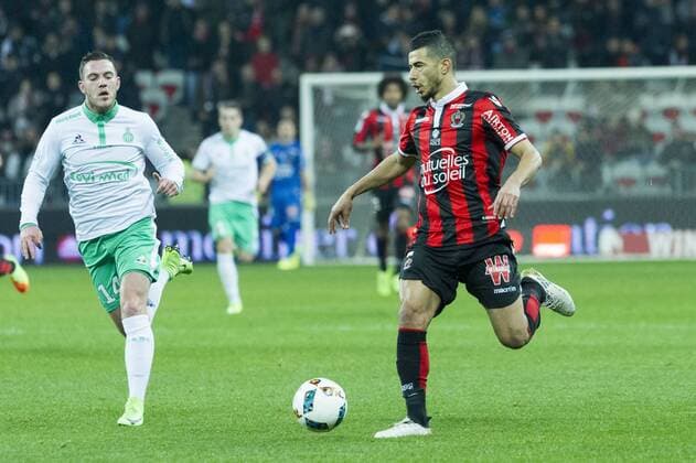 Fußball, OGC Nizza - AS St. Etienne Younes Belhanda (OGC Nice) FOOTBALL : OGC Nice vs Saint Etienne - Ligue 1 - 08 02 2017 NorbertScanella 