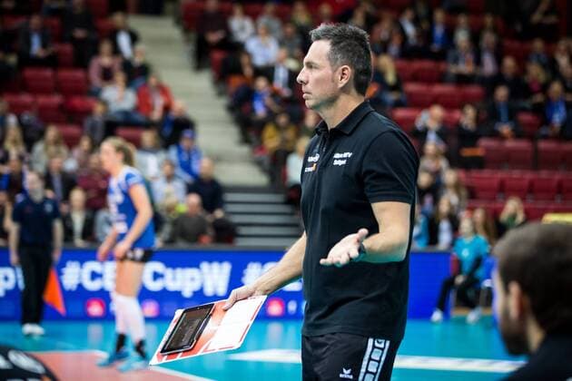 Guillermo Hernandez (Trainer MTV); 2017 CEV Volleyball Cup: Allianz MTV Stuttgart vs Agel Prostejov, SCHARRena, Stuttgart Germany, 20170208; Stuttgart Copyright: xWuechnerx xEibner-Pressefotox EP_nwr