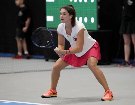 TENNIS - ITF, Fed Cup TALLINN,ESTONIA,09.FEB.17 - TENNIS - ITF, Fed Cup, Europe Africa Zone II, Group 1. Image shows Ipek Soylu (TUR). GEPAxpictures xWalterxLuger