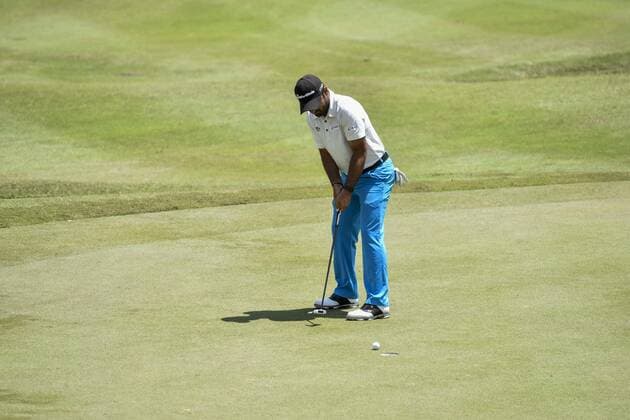 February 9, 2017 - Kuala Lumpur, MALAYSIA - Chiragh KUMAR of India plays a shot during Day One of the Maybank Championship Malaysia at Saujana Golf Club on February 9, 2017 in Kuala Lumpur, Malaysia. 2017 Maybank Championship Malaysia - Day One - ZUMAj91_ 77170434st Copyright: xChrisxJungx