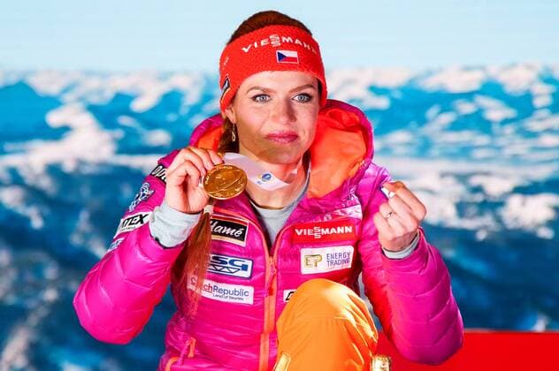 Gabriela KOUKALOVA (CZE). Oesterreich, Hochfilzen: Wintersport, Biathlon, IBU World Championships 2017 - 7,5km Sprint Damen am 10.02.2017, Biathlonstadion.