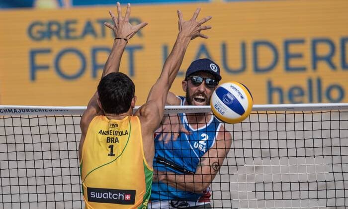 FIVB World Tour 2017 - Fort Lauderdale Major - 11.02.2017 Nicholas Lucena (USA); FIVB World Tour 2017 - Fort Lauderdale Major - 11.02.2017 am 11.02.2017, Beach Park Fort Lauderdale, Florida, USA. xPWx