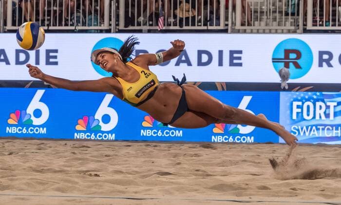 FIVB World Tour 2017 - Fort Lauderdale Major - 11.02.2017 Eduarda (Duda) Santos Lisboa (BRA); FIVB World Tour 2017 - Fort Lauderdale Major - 11.02.2017 am 11.02.2017, Beach Park Fort Lauderdale, Florida, USA. xPWx