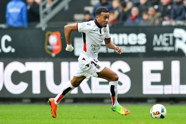 14 ALASSANE PLEA (nice) FOOTBALL : Stade Rennes vs OGC Nice - Ligue 1 - 12 02 2017 FEP Panoramic 
