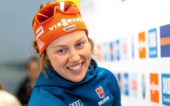 13.02.2017, Biathlonarena, Hochfilzen, AUT, IBU Weltmeisterschaften Biathlon, Hochfilzen 2017, Pressekonferenz, Fischer Sports, im Bild Laura Dahlmeier (GER) Laura Dahlmeier of Germany during Pressconference of Fischer Sports during the IBU Biathlon World Championships at the Biathlonarena in Hochfilzen, Austria on 2017 02 13. Hochfilzen  EP_fei  