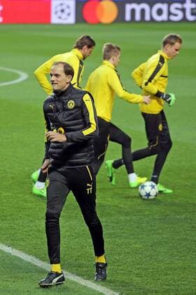 Trainer Thomas Tuchel (Borussia Dortmund), Training, Benfica Lissabon - Borussia Dortmund, UEFA Champions League, Achtelfinale, Fussball, 13.02.2017, Lissabon Copyright: xLangerx xEibner-Pressefotox EP_HLR