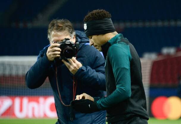 Neymar ( Barcelona ) FOOTBALL : Entrainement Barcelona - Paris - 13 02 2017 FedericoPestellini PANORAMIC 