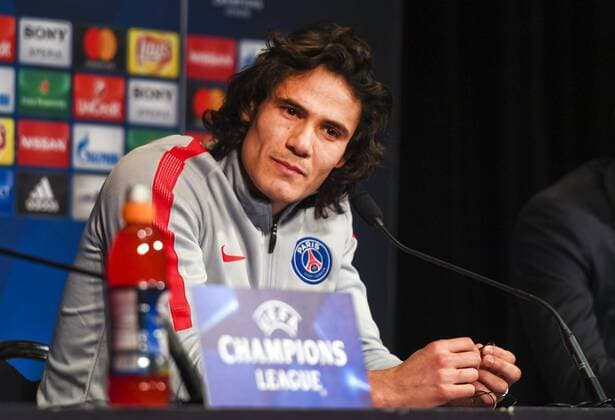 Fußball, CL, PK Paris St Germain Edisson cavani FOOTBALL : Champions League - Conference de presse ,Psg vs Barcelone - 13 02 2017 Mao Panoramic 