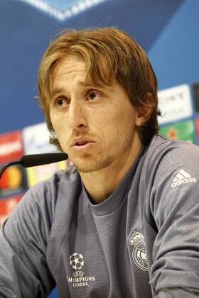 Real Madrid s Luka Modric in press conference PK Pressekonferenz before UEFA Champions League match. February 14,2017.  (2017021455)