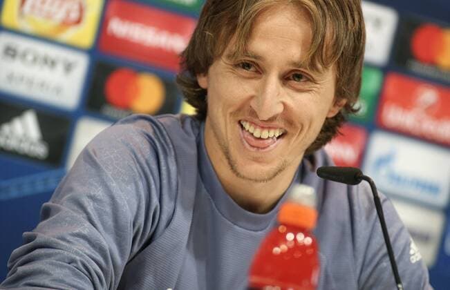 February 14, 2017 - Madrid, Spain - Luka Modric of Real Madrid holds his press conference PK Pressekonferenz at Valdebebas training ground on February 14, 2017 in Madrid, Spain. Real Madrid Training and Press Conference  - ZUMAn230 20170214_zaa_n230_240 Copyright: xRaddadxJebarahx