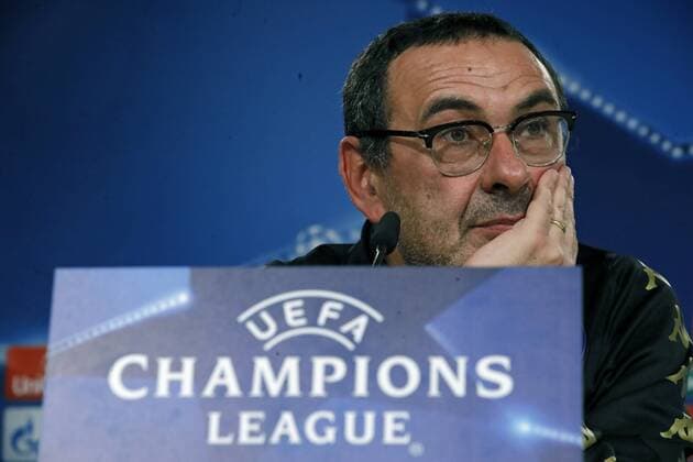 SSC Napoli s head coach Maurizio Sarri during a press conference PK Pressekonferenz held at Santiago Bernabeu stdium in Madrid, Spain, 14 February 2017. Real Madrid will face SSC Napoli in a Champions League round of 16 first leg soccer match the upcoming 15 February. SSC NAPOLI S CONFERENCE !ACHTUNG: NUR REDAKTIONELLE NUTZUNG!  Copyright: xJUANJOxMARTINx 20170214-636226976981780049