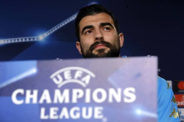 SSC Napoli s Spanish defender Raul Albiol during a press conference PK Pressekonferenz held at Santiago Bernabeu stdium in Madrid, Spain, 14 February 2017. Real Madrid will face SSC Napoli in a Champions League round of 16 first leg soccer match the upcoming 15 February. SSC NAPOLI S CONFERENCE !ACHTUNG: NUR REDAKTIONELLE NUTZUNG!  Copyright: xJUANJOxMARTINx 20170214-636226979963525821