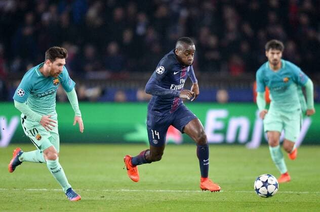 Fußball, CL, Paris St. Germain - FC Barcelona 14 BLAISE MATUIDI (psg) - 10 LIONEL MESSI (bar) FOOTBALL : Paris SG vs Barcelona - Champions League - 14 02 2017 AnthonyBIBARD FEP 