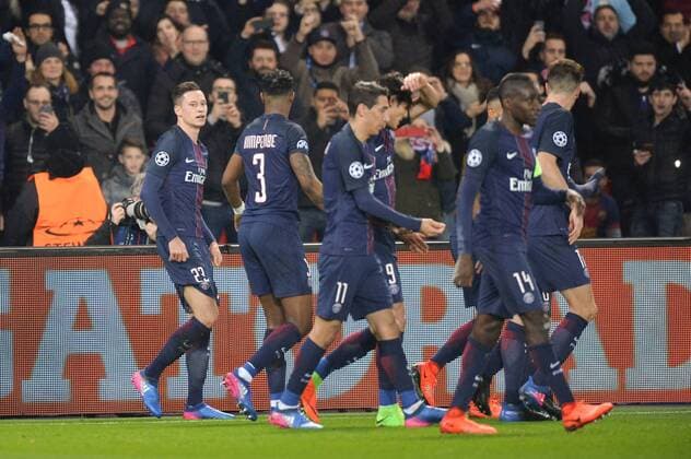 Fußball, CL, Paris St. Germain - FC Barcelona 23 JULIAN DRAXLER (psg) - Jubel FOOTBALL : Paris SG vs Barcelona - Champions League - 14 02 2017 AnthonyBIBARD FEP 