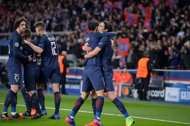 Fußball, CL, Paris St. Germain - FC Barcelona 09 EDINSON CAVANI (psg) - Jubel FOOTBALL : Paris SG vs Barcelona - Champions League - 14 02 2017 AnthonyBIBARD FEP 
