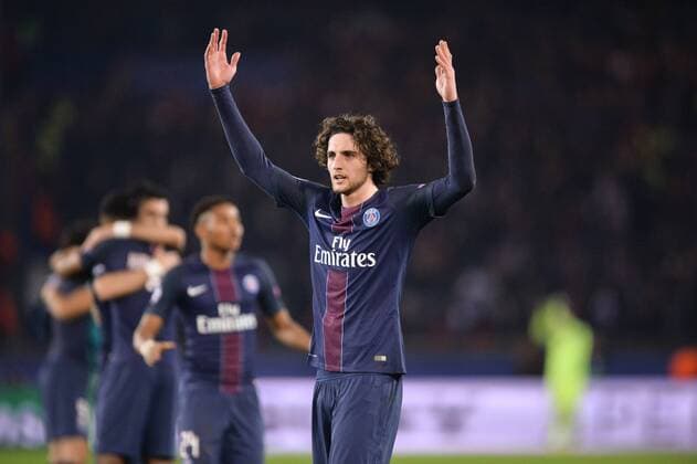 Fußball, CL, Paris St. Germain - FC Barcelona 25 ADRIEN RABIOT (psg) - Jubel FOOTBALL : Paris SG vs Barcelona - Champions League - 14 02 2017 AnthonyBIBARD FEP 