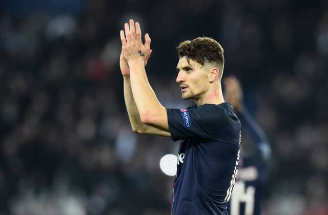 Fußball, CL, Paris St. Germain - FC Barcelona Thomas Meunier ( PSG ) FOOTBALL : Paris Saint Germain vs FC Barcelona - Champions League - Paris - 14 02 2017 FedericoPestellini 