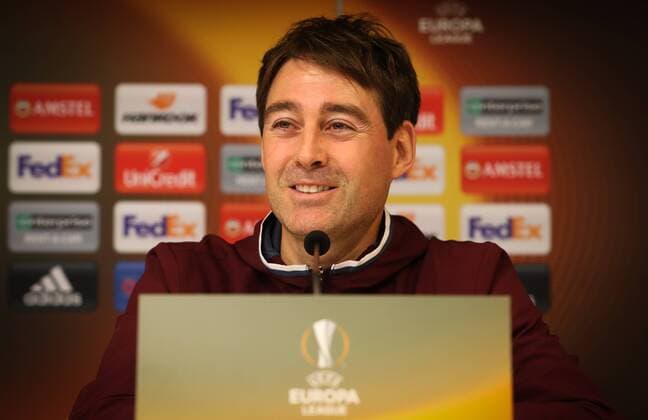 Anderlecht s head coach Rene Weiler pictured during a press conference PK Pressekonferenz of Belgian soccer team RSC Anderlecht, Wednesday 15 February 2017, in Brussels. Tomorrow Anderlecht is playing 1 16 finales first leg game of the Europa League competition against Russian team FC Zenit. VIRGINIExLEFOUR  x05047773x